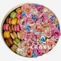 Premium pivoniju pušķis - balto un rozā pivoniju kompozīcija